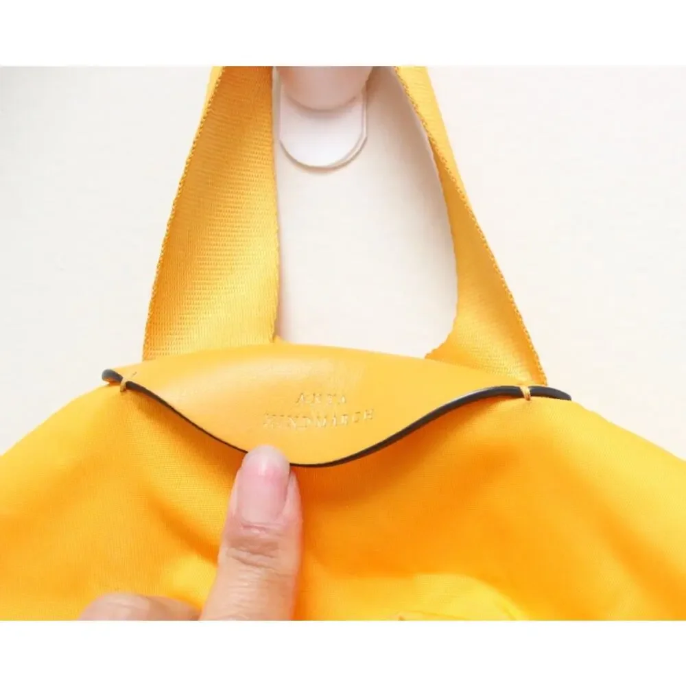 Anya Hindmarch Yellow Smiley Happy Winking Face Chubby Small Nylon Backpack